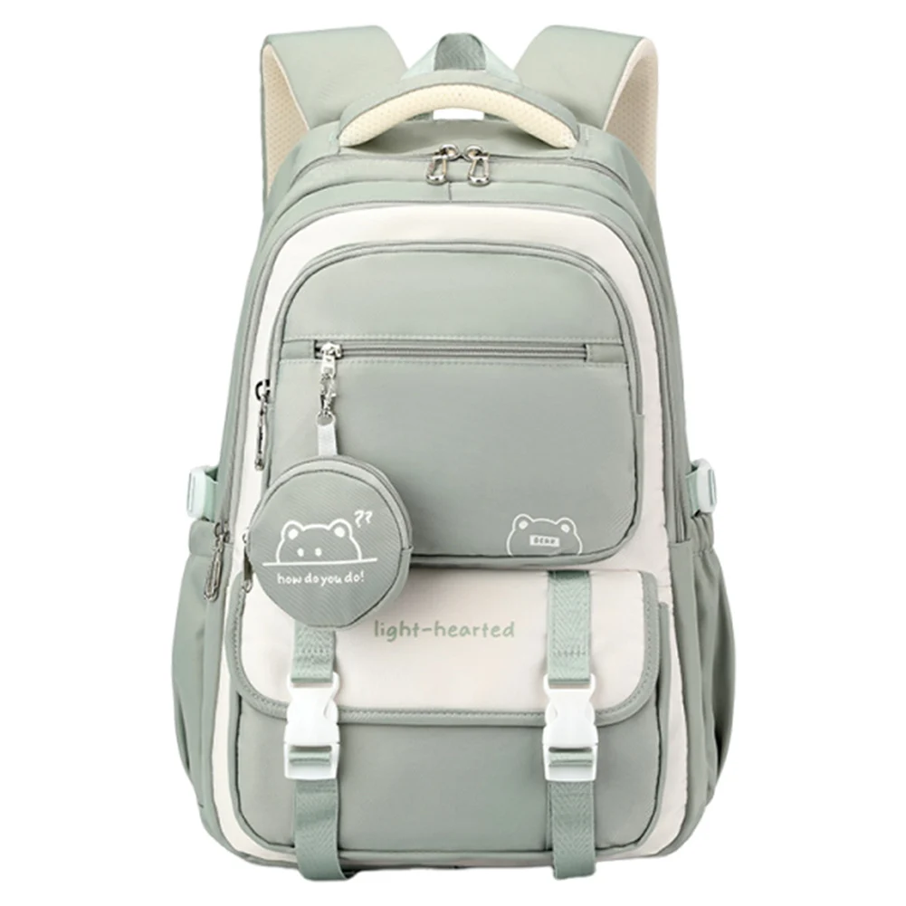 Ladies All-Match Bag Large Capacity Laptop Backpack Floral Printed Kawaii Nylon Backpack Trip Backpack 2