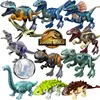 Jurassic Park World Dinosaurs Gyrosphere Velociraptor Raptor Blue Charlie Echo Owen Claire Model Blocks Figure Toys For Children 1