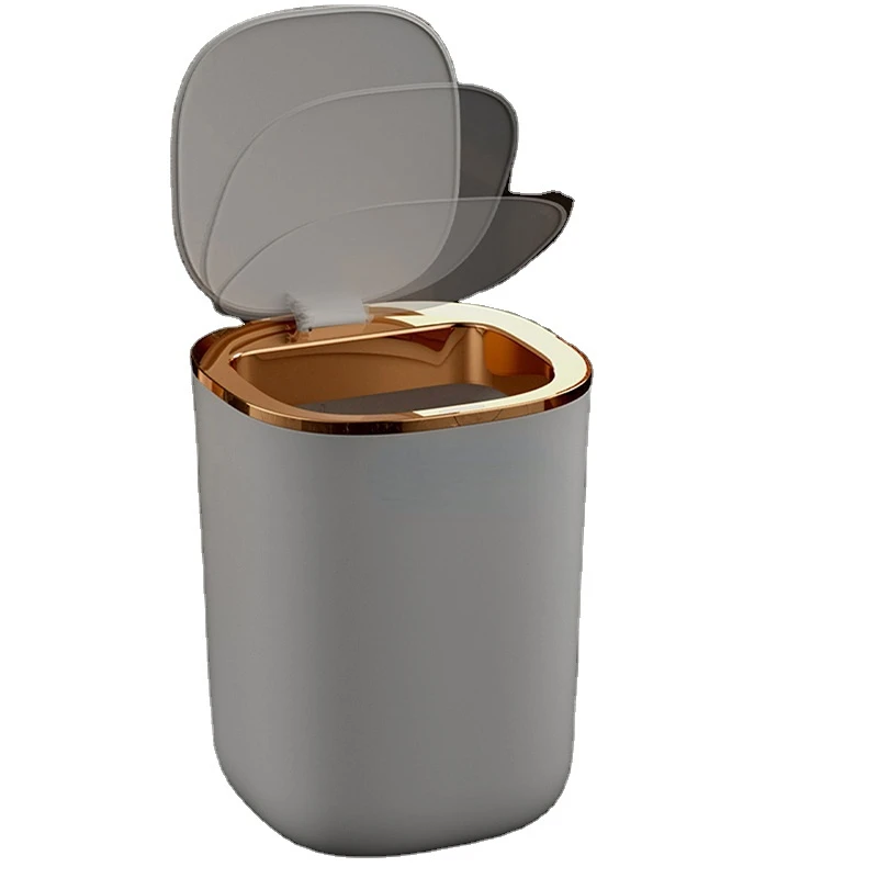 

Inteligente Trash Bin Creative Bathroom Automatic Home Office Waterproof New Designer Induction Smart Sensor Trash Can waste bin