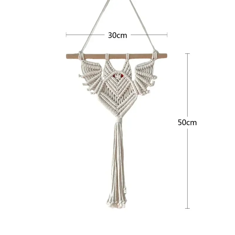 Plant Hanging Basket Children's Room Tapestry Home Bedroom Decoration Creative Hand Woven Tapestry Plant Net