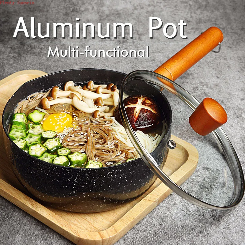 Kitchen Aluminum Xueping Pot Milk Soup Noodles Boil Nonstick Multifunctional 18cm/20cm With