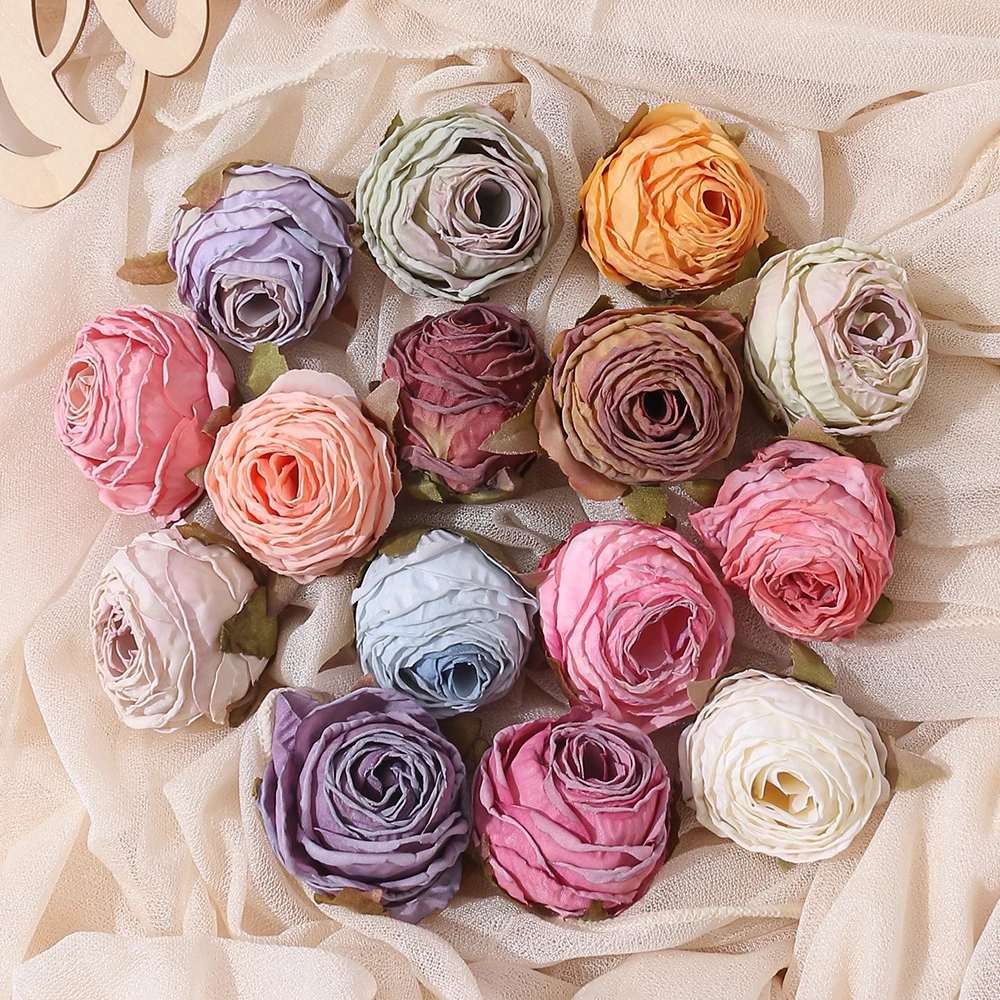 3/5 Stück künstliche Rosen Seide simulierte Blumen Raum dekoration Garten Hochzeit Dekor DIY künstliche Blume Haar Zubehör
