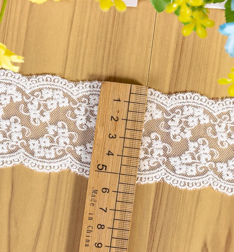 5Yards Stickerei Spitze Stoff Exquisite Wasser Löslich Mesh Spitze für Hand Kleidung Zubehör Garnituren Nähen – Detail 6