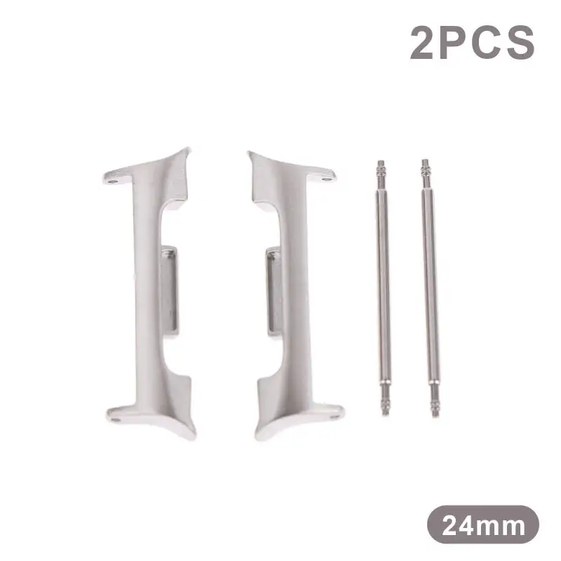Stainless Steel Watchband Connector Adapters - 1 Pair