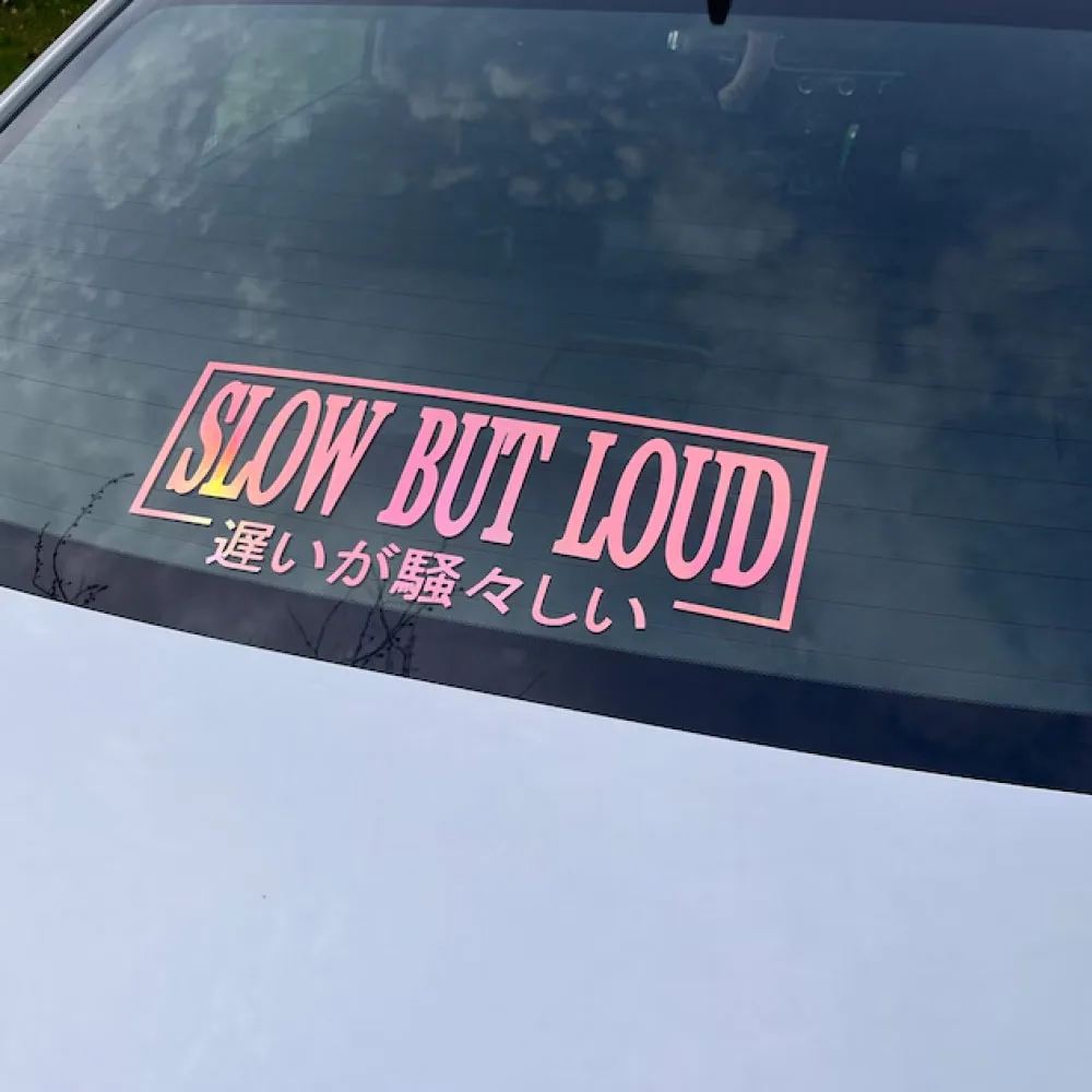 Медленная, но громкая, японская автомобильная фотокамера, виниловый экран Windows, виниловые водонепроницаемые аксессуары для настройки