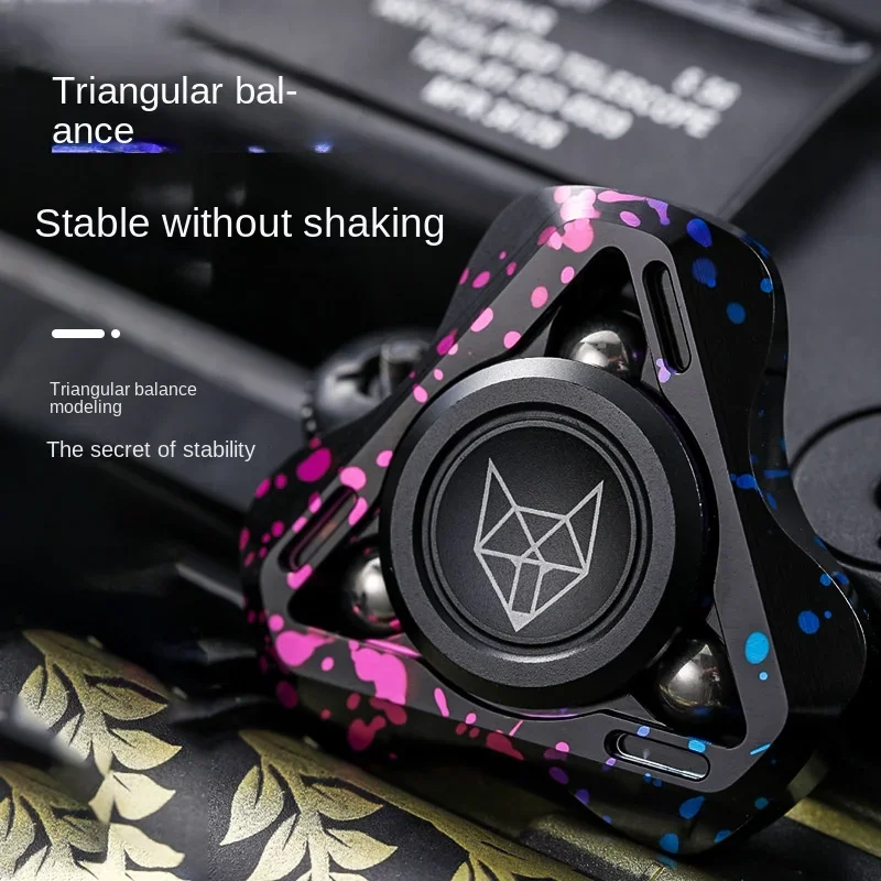 LingHu Hand Spinner Fidget Toy Metal Fingertip Gyroscope EDC Stress Relief Perfect Gift for Creators Makers Thinkers Antistress