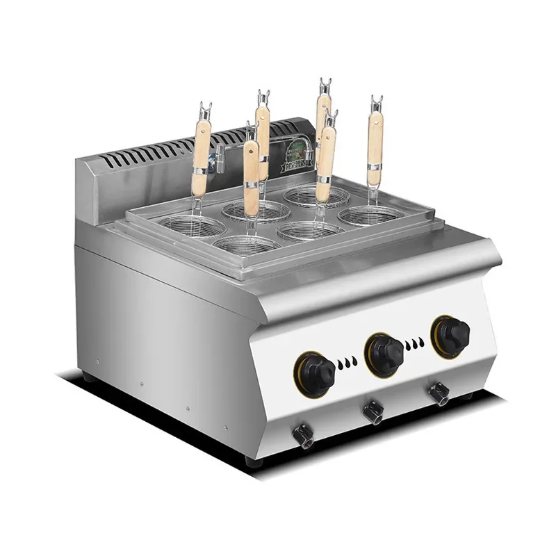 Commercial Cooking Machine Gas-Fired Electric Noodle Oden Pot Stainless Steel Desktop Noodle Soup Stove 2
