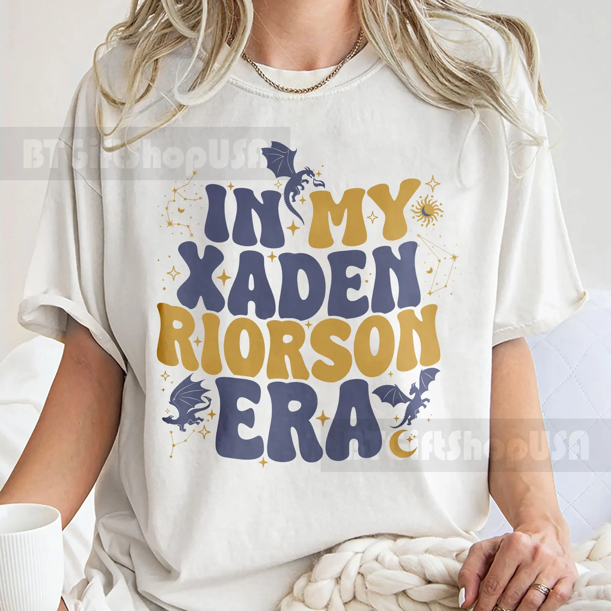 In My Xaden Riorson Era T Shirt Quarto Ala Ispirato Empyrean Series Violet Pendentail Fantasy Bookish Maglione