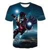 MARVEL  Iron Man T Shirt For Kids Hot Sale  3D Avengers Printed Short Sleeve Round Collar Cartoon Baby Boys Clothes Tshirt 2