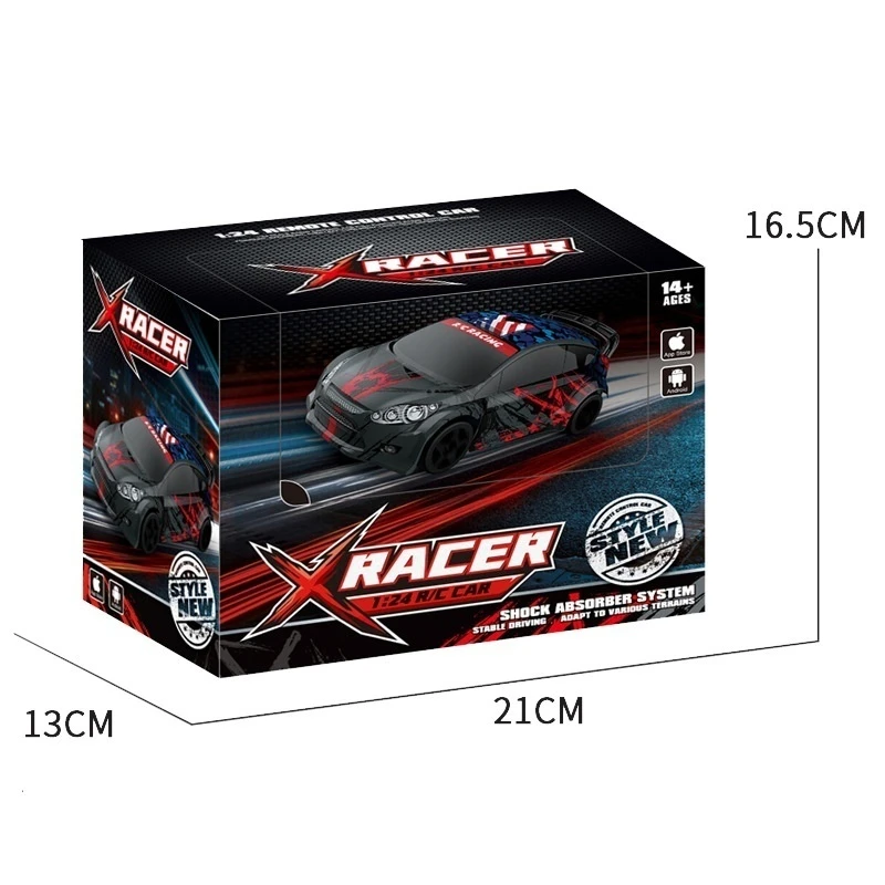 1:24 Two-Drive Full Scale Remote Control Toy Car Rc Car Mini Wifi High Speed Drifting Off-Road Racing F4 Boy Child Birthday Gift 5