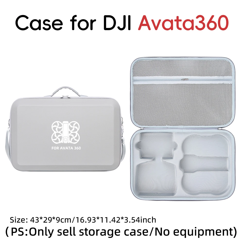 DJI 아바타 360용 PU 휴대용 케이스, 충격 방지 및 방진 기능