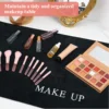Black Makeup Mat For Desk MultiFunctional Vanity Mat Bedroom Vanity Tabletop Vanity Mat Dressing Table Mat Vanity Desk ganizer 3