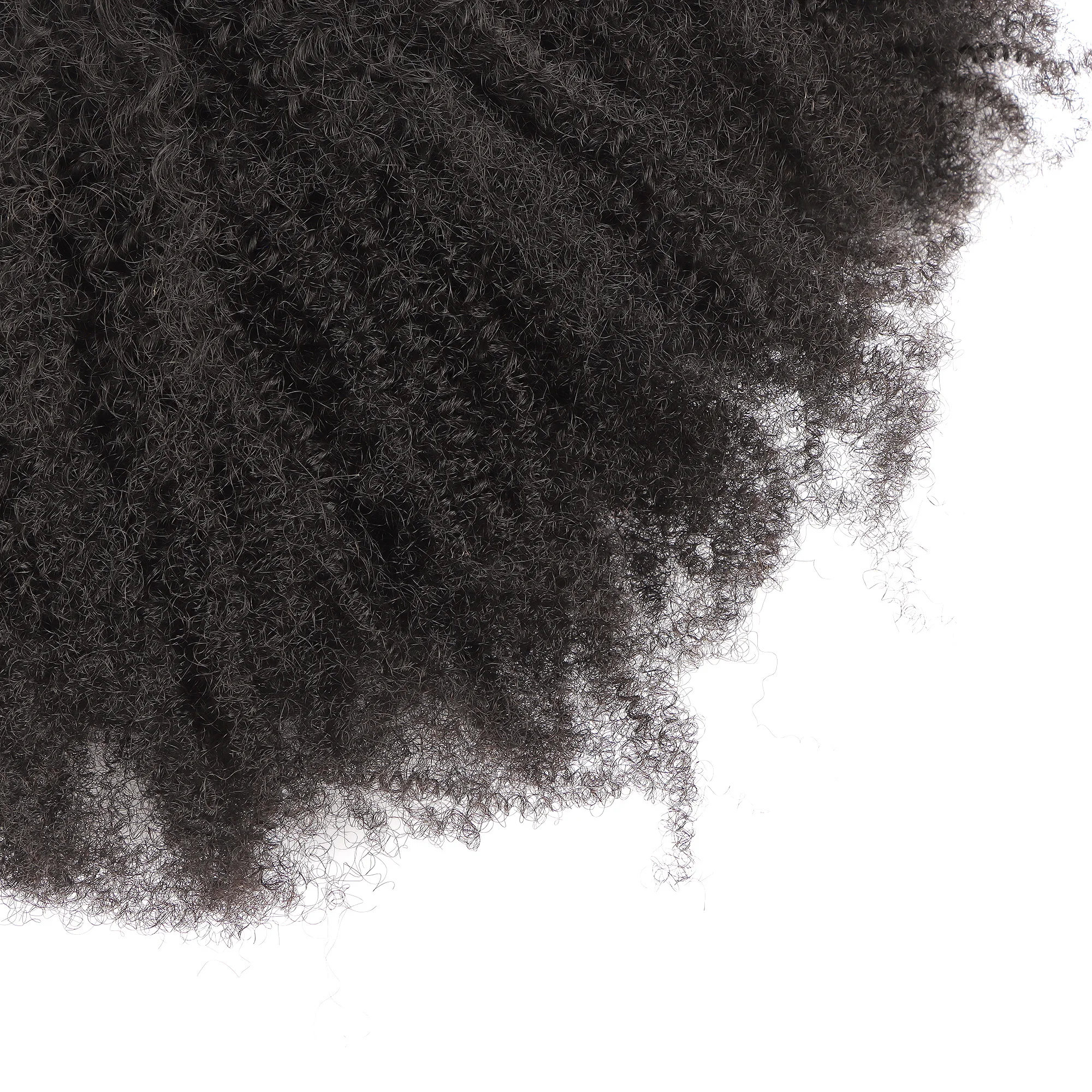 AHVAST kinky curly 4c 100g clip in weft hair extension natural color human hair virgin weft extensions