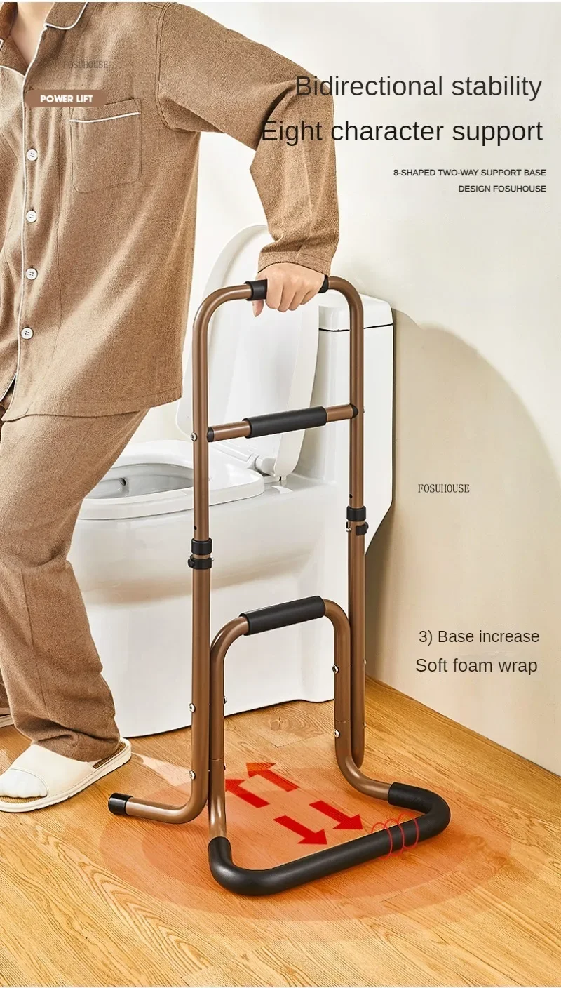 Description Picture 5 of itemBedside Railing Grab Bars Bed Handrails Assist Device Bathroom Toilet Auxiliary Grab Bars Safety Stand Disabled Accessories p
