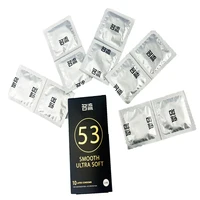 20/10 Stück große große Kondome 53 mm PERSONAGE Empfängnisverhütung Plus Size glatte ultraweiche große Penishülle US-MÄNNER großer Penis 3