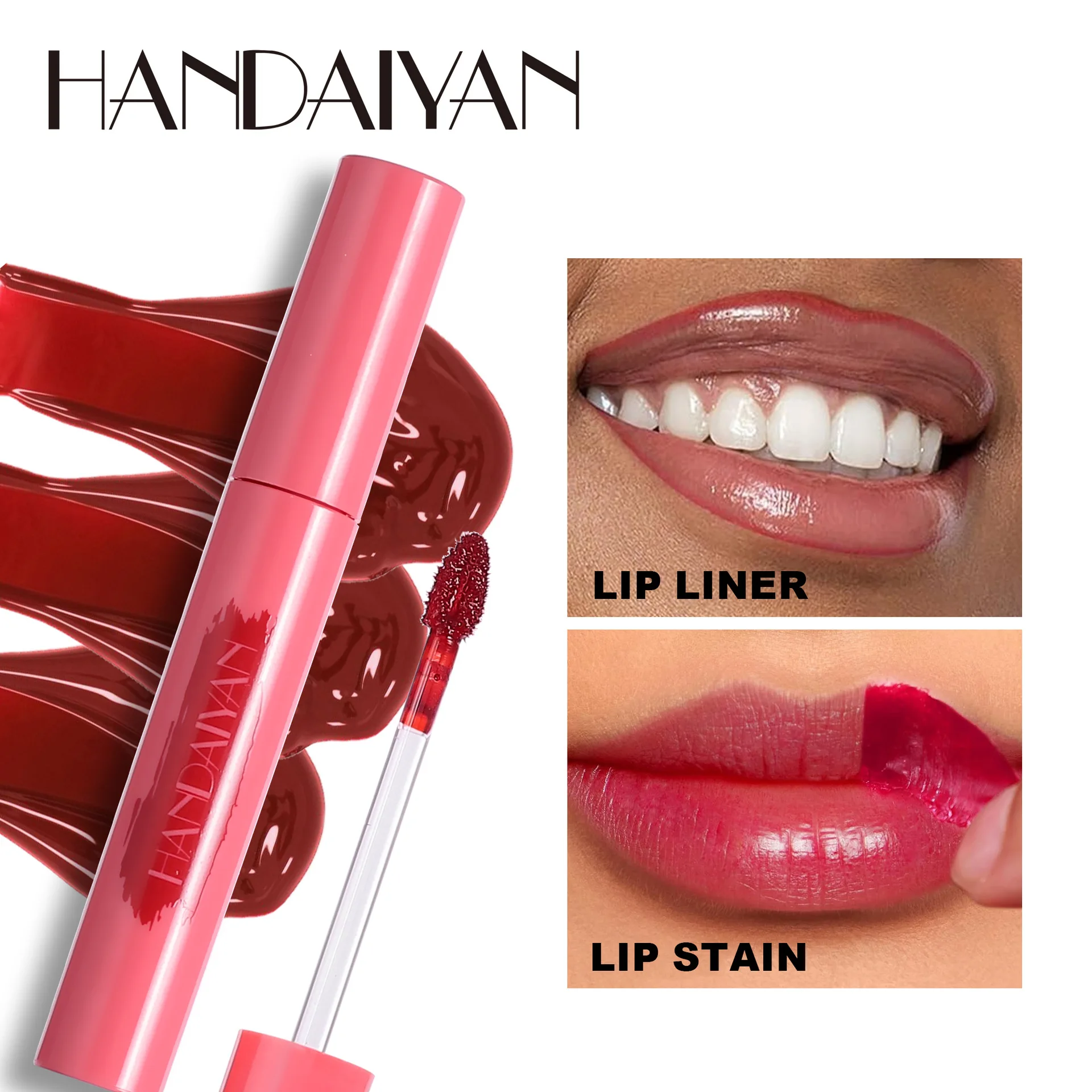6 Colors Tear-Off Liquid Lipstick Matte Lip Tint Peel Off Lip