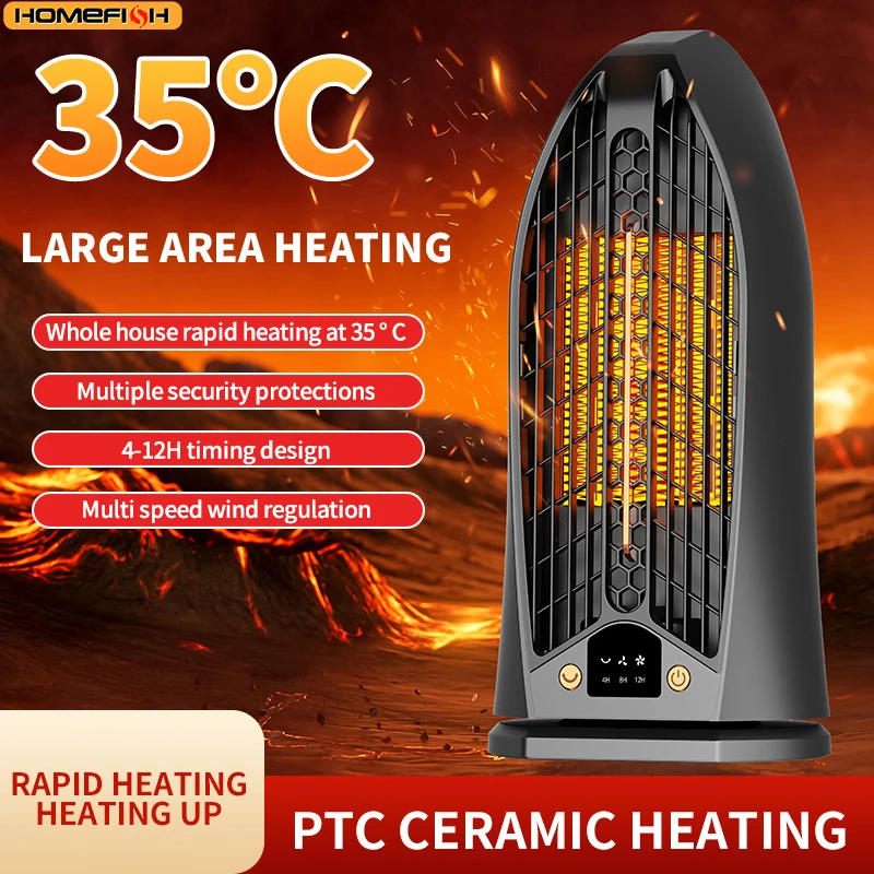 Portable Desktop Heater Home Use Quick Heating Electric Warmer for Bedroom Living Room Dormitory Foot Warmers