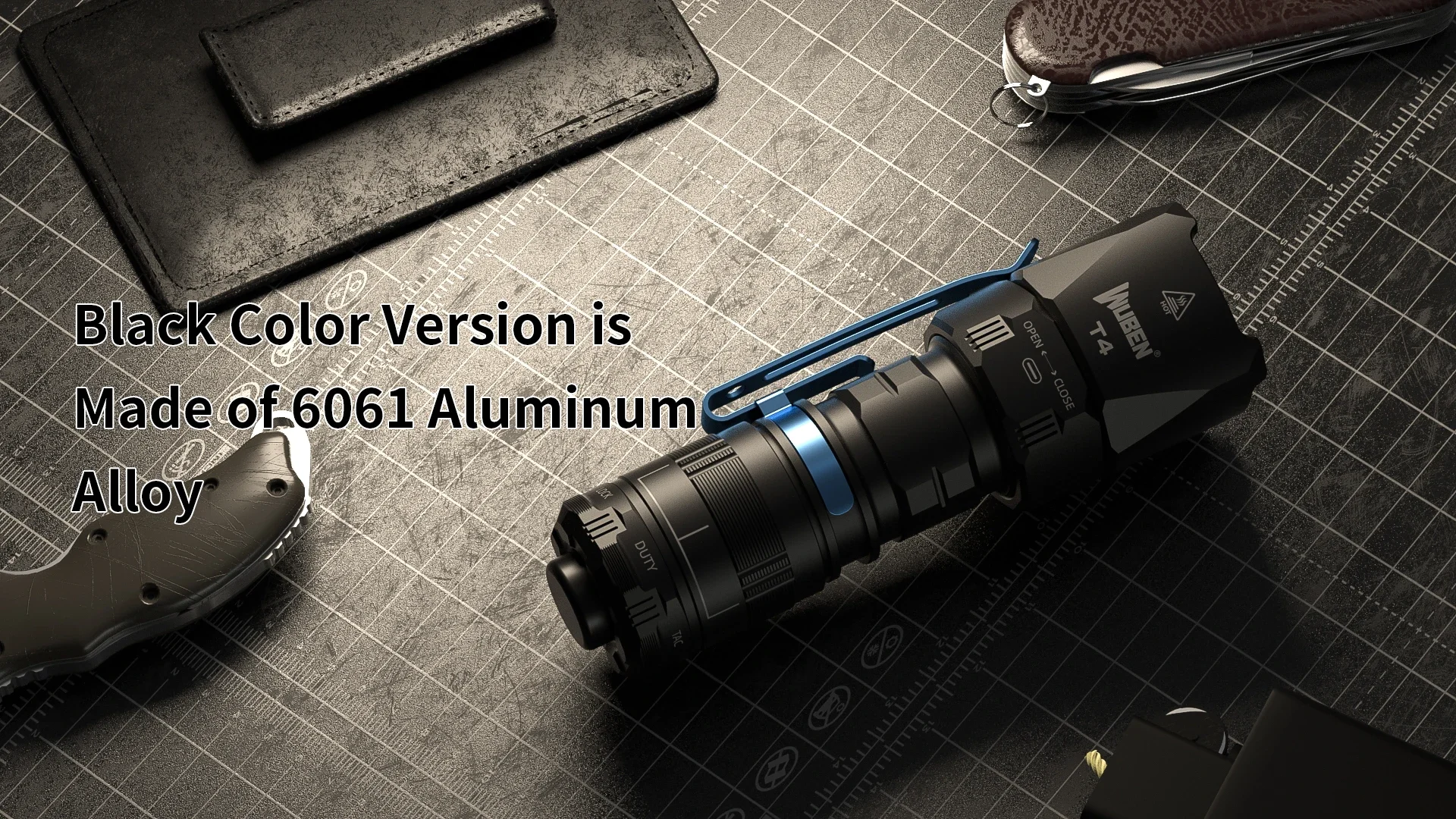 WUBEN T4 Tactical Flashlight Rechargeable, EDC Flashlight