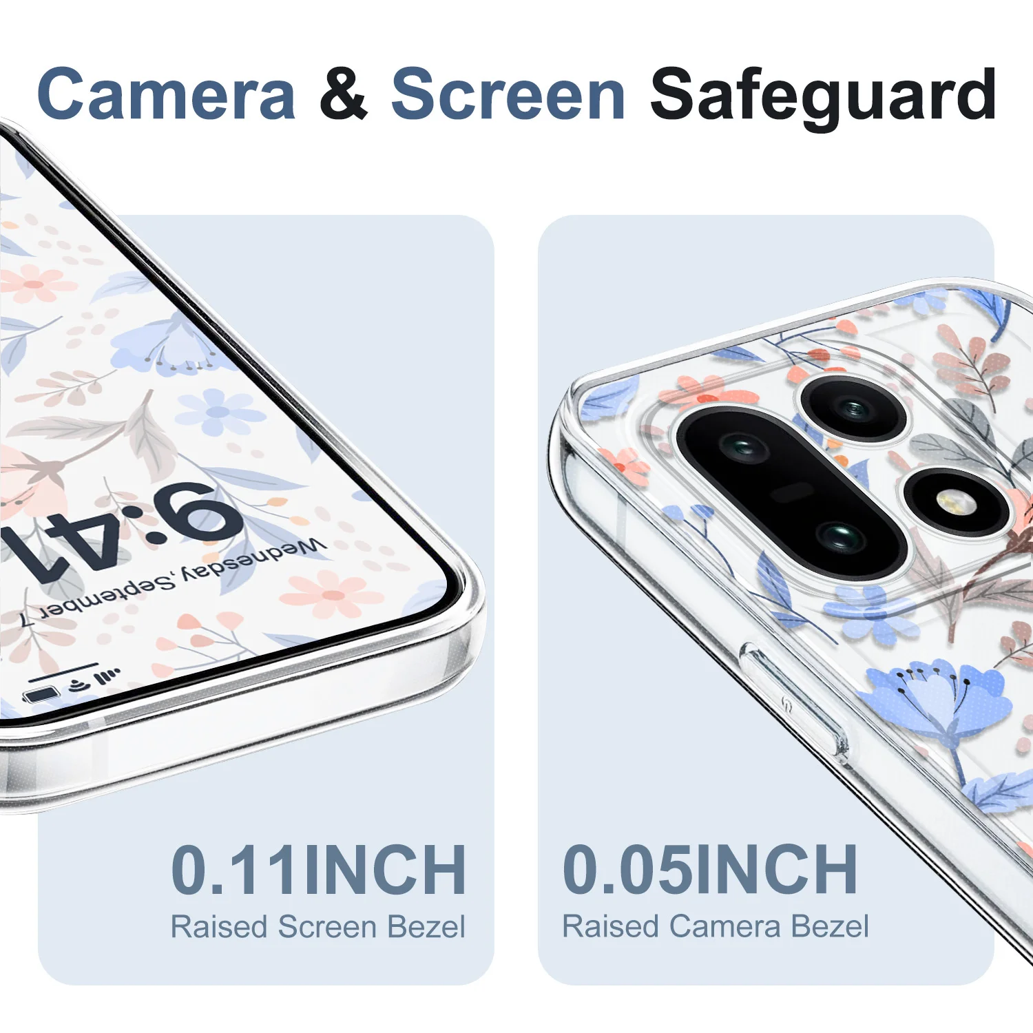 Orchid Leaves Transparent Soft TPU Phone Case