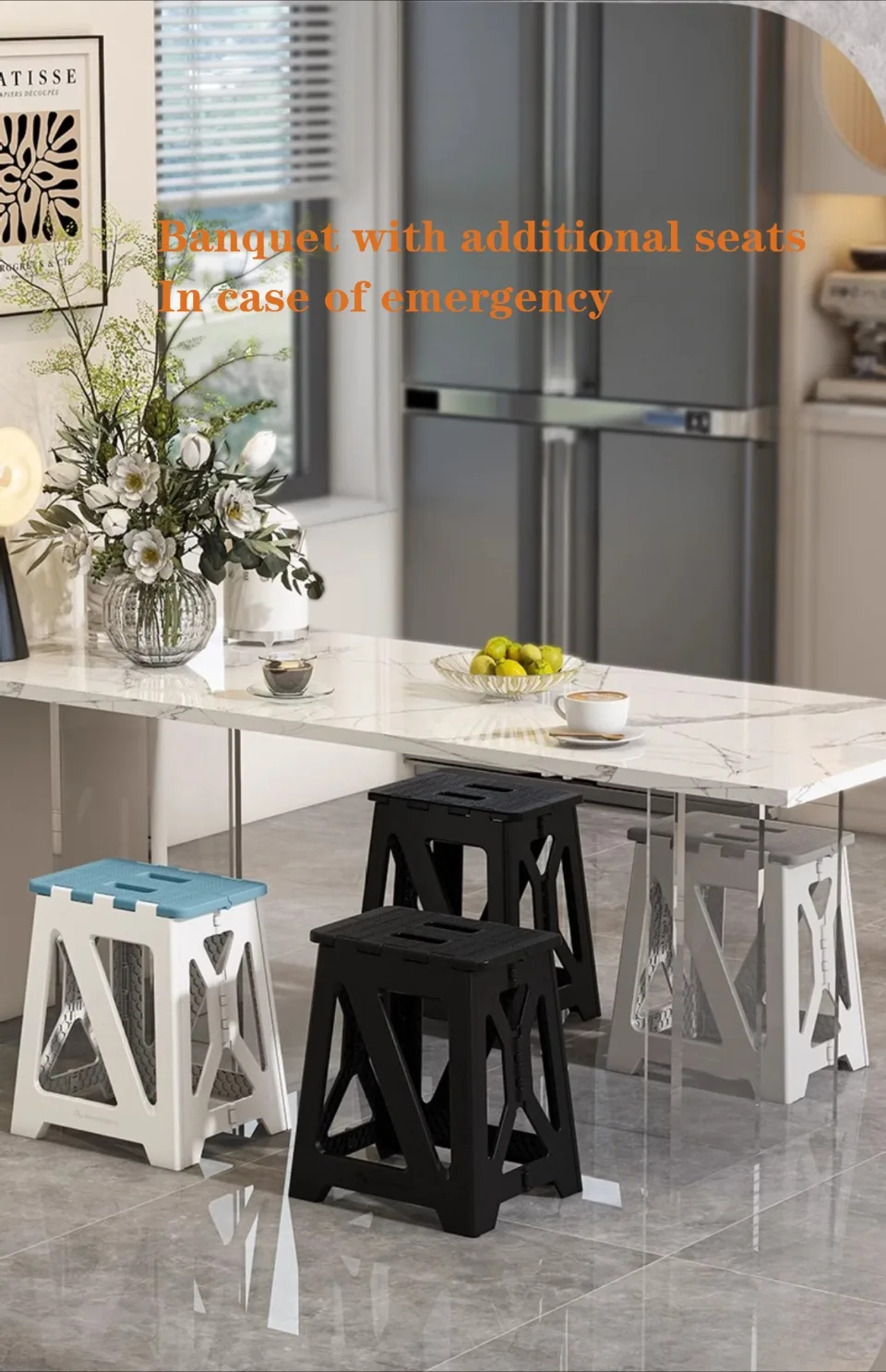 Description Picture 5 of itemFolding Stool Portable Strong Load-bearing Capacity Outdoors Non-slip Plastic Simple Chair Comfortable Low Stool Fishing Chair