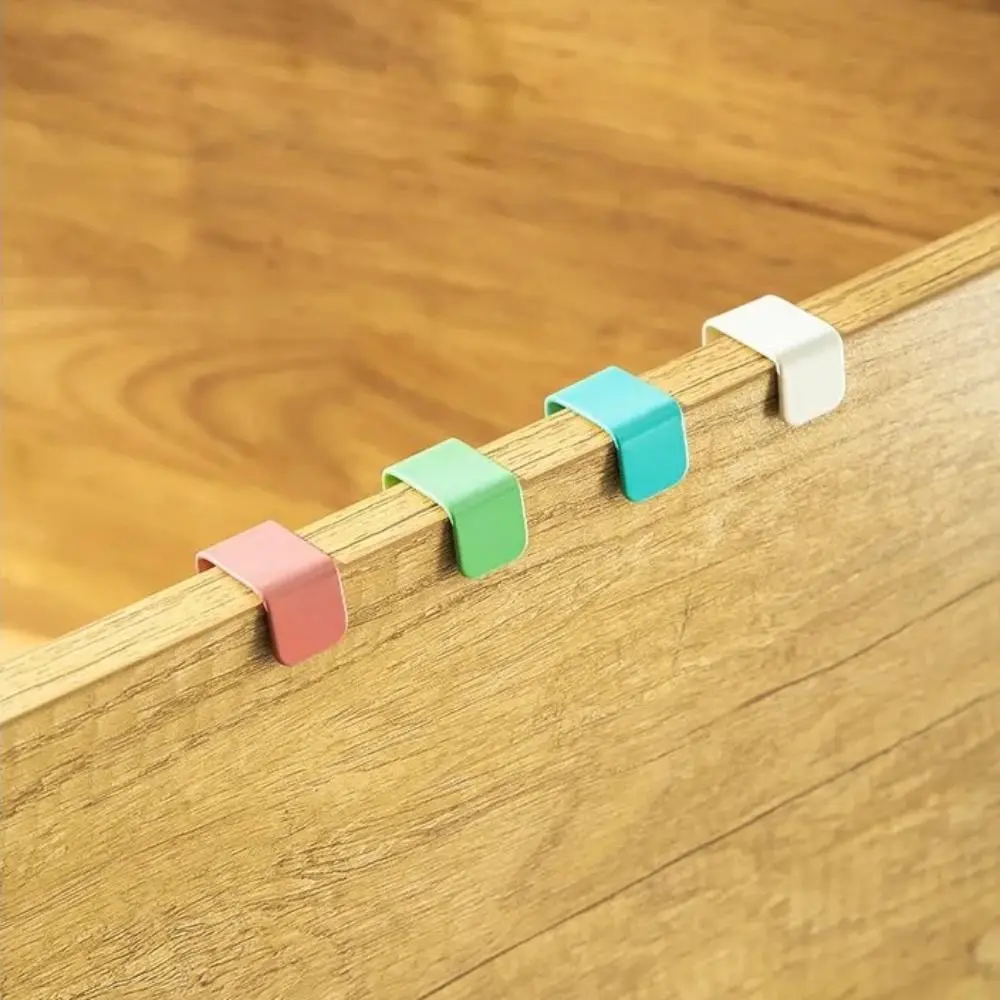 Cabinet Door Hook 4PCS Colorful Kitchen Door Rear Hanger Drawer Office Table Key Bag Storage Hook For Home Bathroom Accessories storage hook,door hook