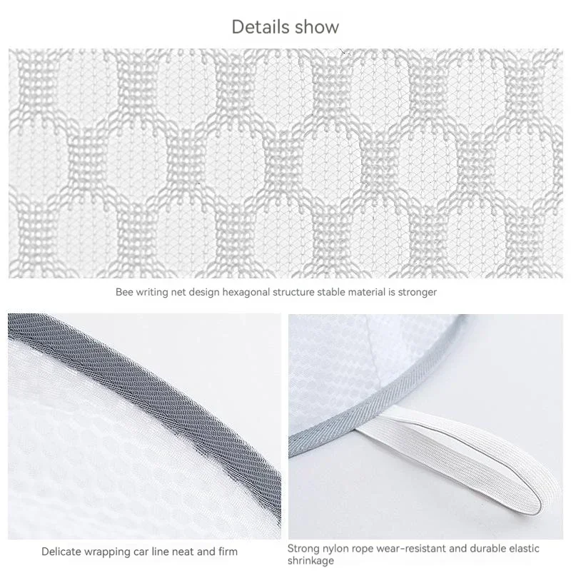 1/2 Layer Clothes Dryer Basket With Hanging Hook Fine Mesh Polyester Household Towels Foldable Baby Sweater Drying Rack For Home 4