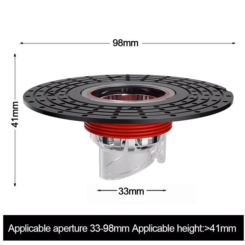 Bathroom Floor Drain Core Shower Floor Strainer Cover Toilet Sewer Anti-Odor Plug ABS Shower Hair Catcher Anti-Clogging Drain