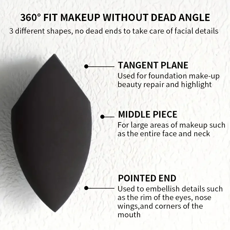 Soft Beauty Makeup Blending Sponge - Two-Sided Egg Shape