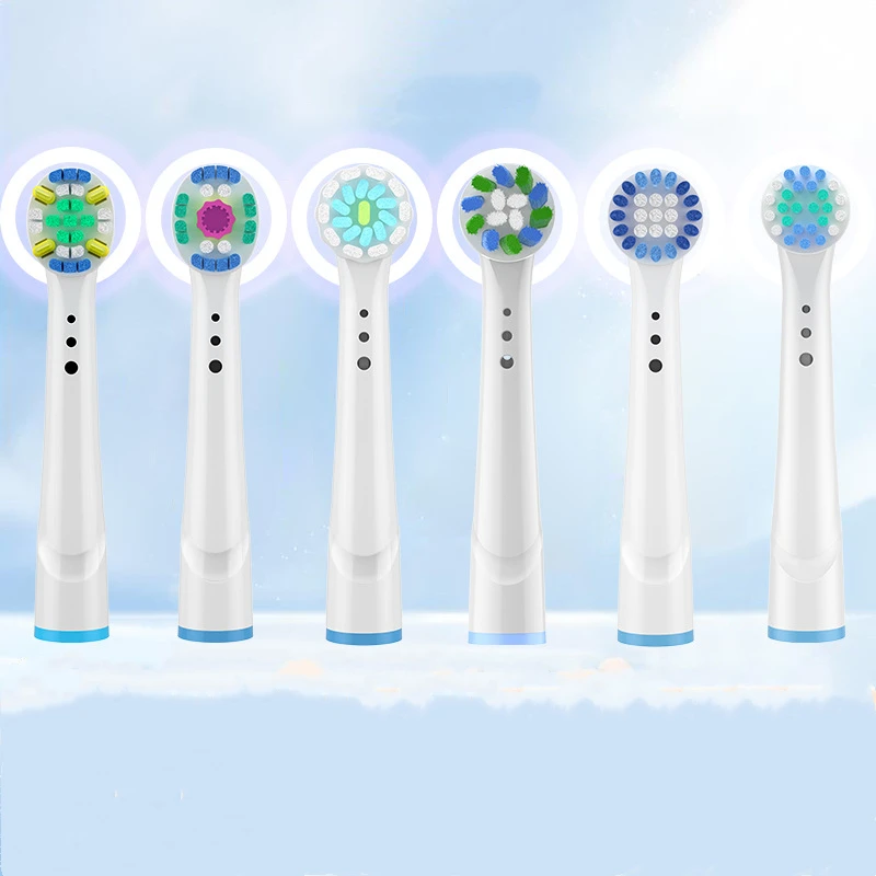 Precision Clean Brush Heads For Braun Oral B Electric Toothbrush 4Pcs Replacement Toothbrush Brush Head for Oral-B Oralb Nozzles 4pcs electric toothbrush replacement brush heads for braun oral b toothbrush head for oral b 3d whitning toothbrush head nozzle