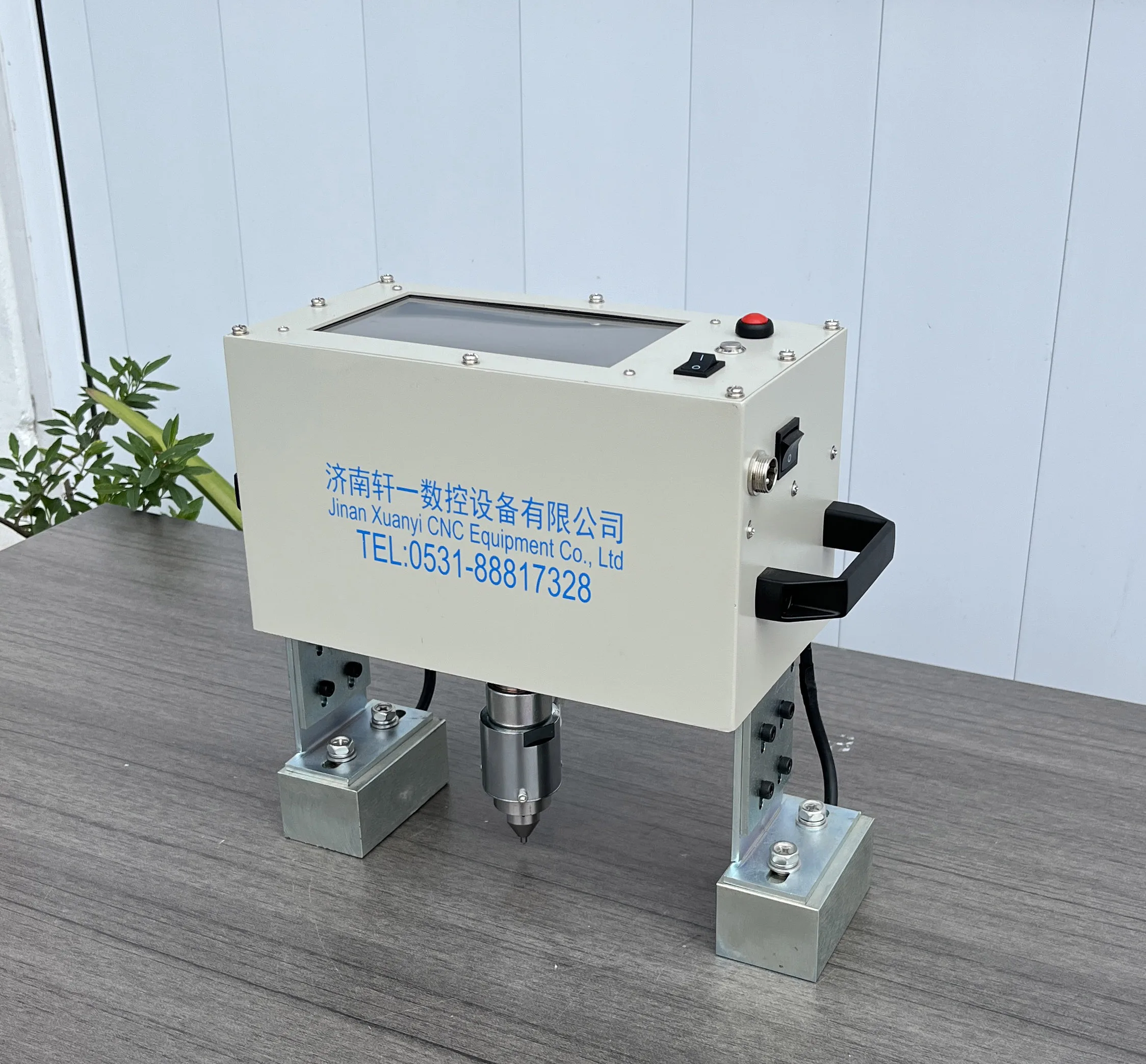 Handheld Electric Integrated Dot Peen Marking engraving Machine for frame engine oil pipe mold flanges