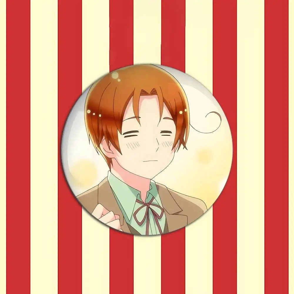 Hetalia World Stars Anime Metal Badge Brooch