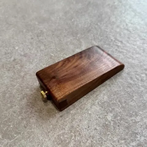 DIY handmade leather craft tools SAROKE high-end edge sanding paper clip black walnut solid wood block