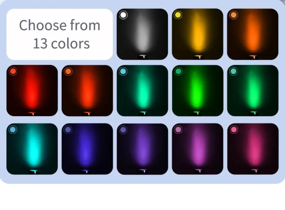 Description Picture 6 of itemWireless LED Cabinet Light 13 RGB Colors and Remote Control Dimmable Wall Lamp for Room Art Showroom Hallway Lighting