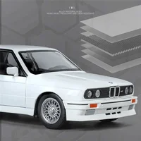 1:24 1988 BMW M3 E30 Alloy Sports Car Model Diecasts Metal Classic Car Model High Simulation Sound and Light Childrens Toys Gift 2