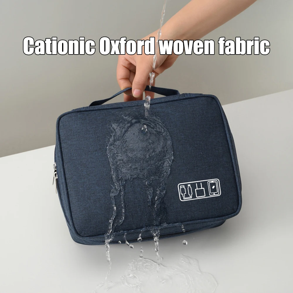 Black Oxford Electronic Organizer Bag 3