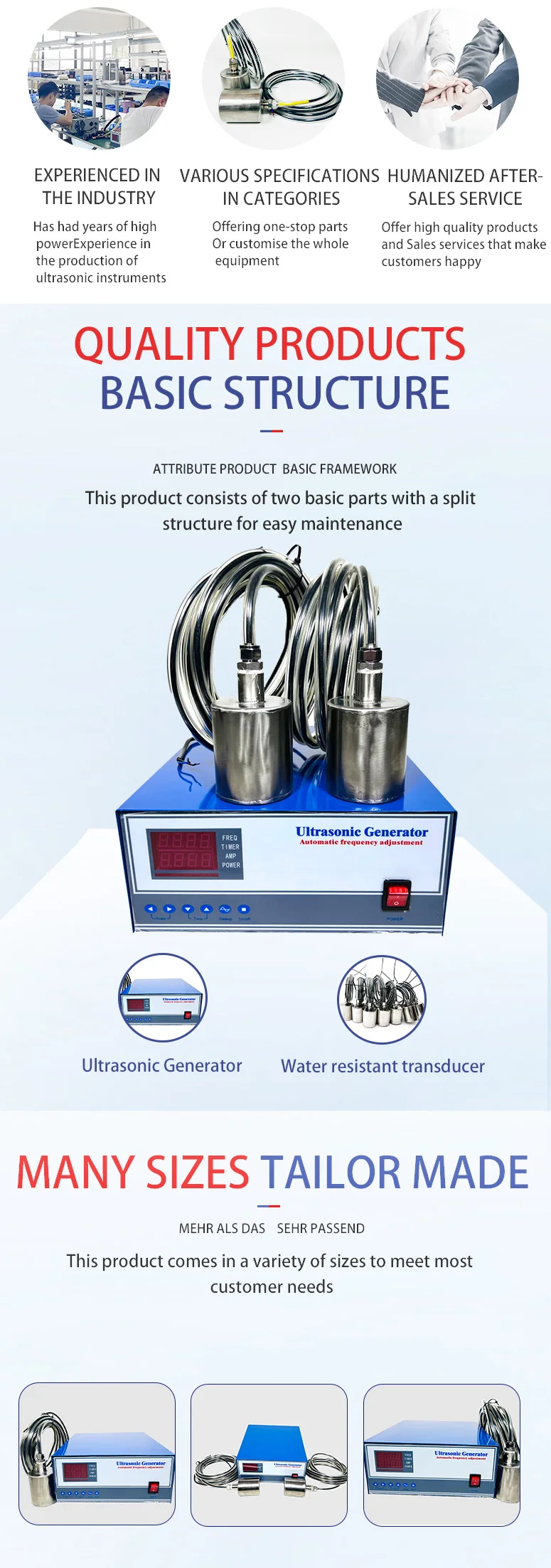 Description Picture 4 of itemNew Ultrasonic Transducer Water Treatment System for Algae Removal of Waterproof Organisms