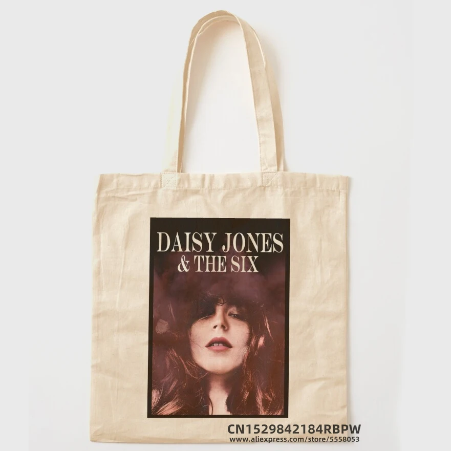 Daisy Jones & The Six - Aurora World Tour Poster Girls Pacakge Hand Bag Donna Eco Borse A Tracolla Riutilizzabili Bolsas De Tela