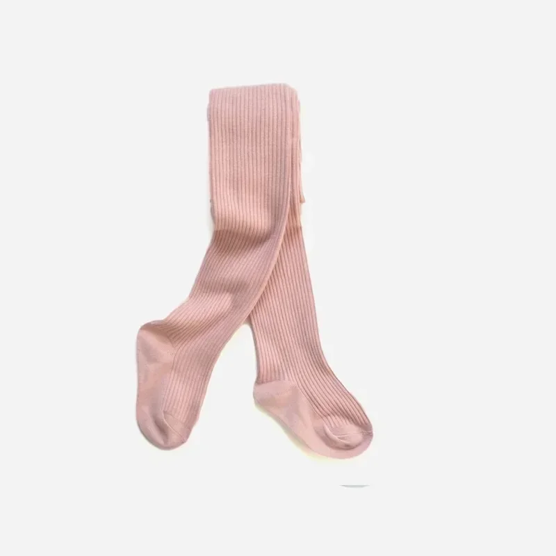 Spring Autumn Children Tights For Girls Cotton Knitted Kid's Girls Pantyhose Solid Soft Baby Leggings White Black Tight kids pantyhose ballet tights toddler tights