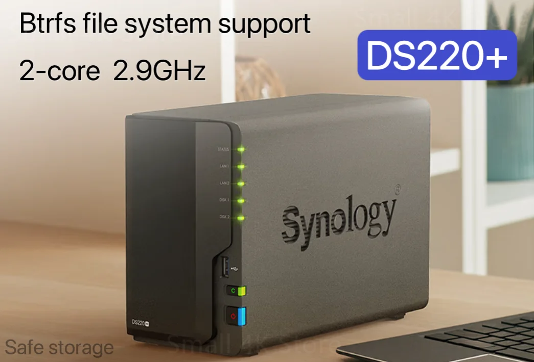 Synology 2 bay NAS DiskStation DS220j бездисковый 512 Мб DDR4 1,4 ГГц ...
