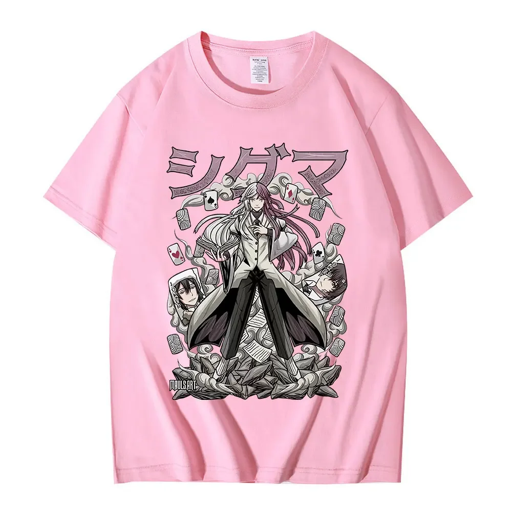 

Anime Bungou Stray Dogs T Shirt Sigma Manga Graphic T-shirt Men Women Harajuku Casual Cotton Oversized Short Sleeve T Shirts