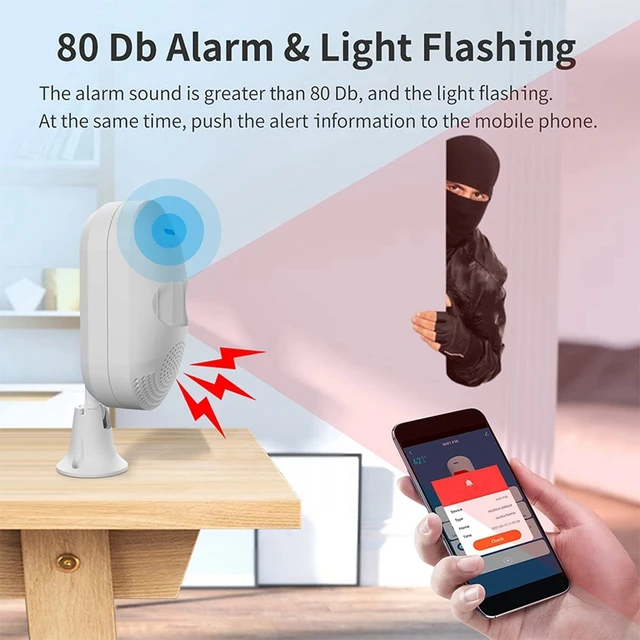 PIR Motion Detection Alarm Independent WiFi Infrared Alarm Detector Wireless Infrared Sensor APP Control for Home 3