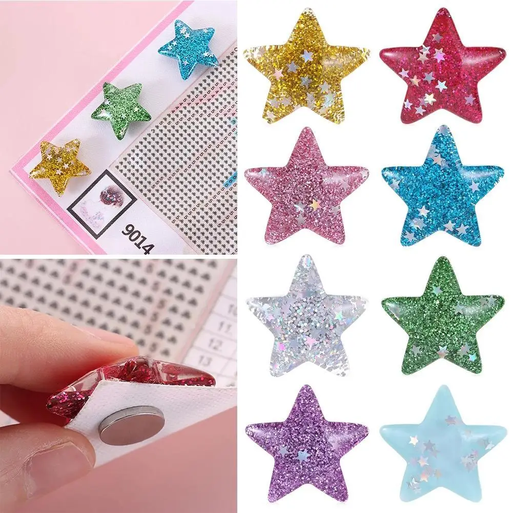 Diamond Painting Accessories Love Heart Magnet Cover Minders 5D DIY Diamond Embroidery Accessories Canvas Protective film Fixing Tool P4I3
