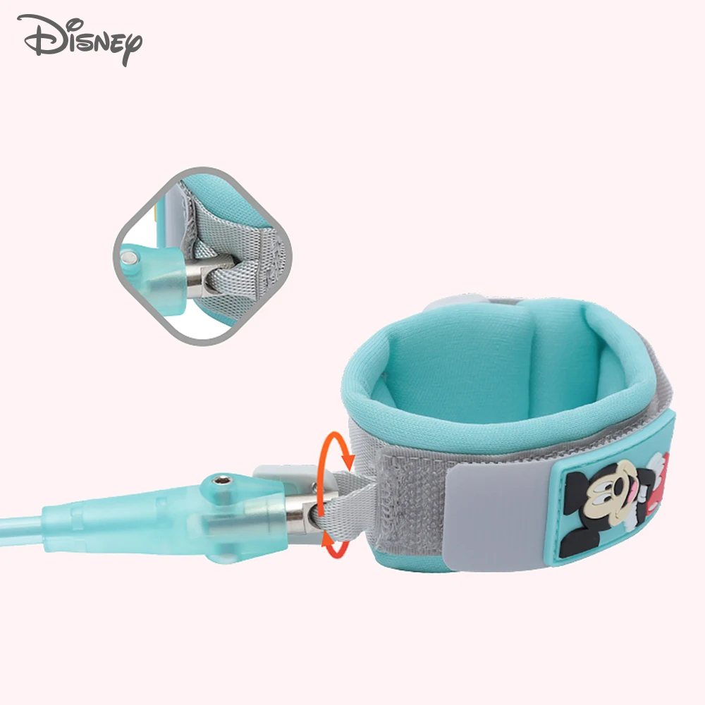 Disney Brand Baby Anti-lost Bracelet With Lock Anti-missing Harness Strap Rope Lock-proof Belt 1.8m For Kids Toddlers Children baby harness baby loss prevention bracelet safety wristbands bracelets