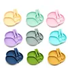 3Pcs Silicone Tableware Set Simple Dinner Plate Fork Spoon Safe Non-Slip Baby Food Tableware  Set 5