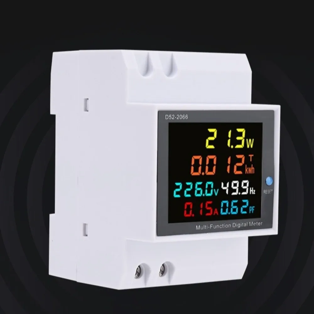 6IN1 기능 디지털 다기능 미터 110V 220V 380V 100A 전압 전류 전기 에너지 미터 LED 디스플레이