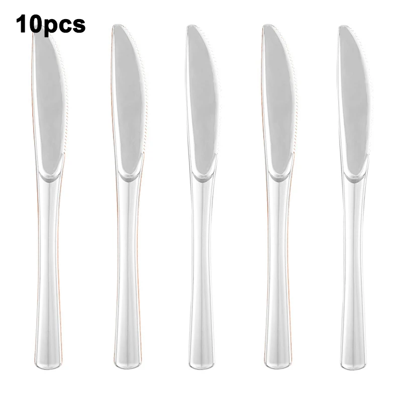 10pcs Knife silver