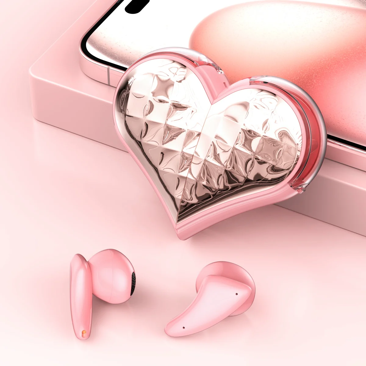 Cute Sports Bluetooth Headset Built-in Microphone and Volume Adjustable Earbuds Girl's favourite Gift