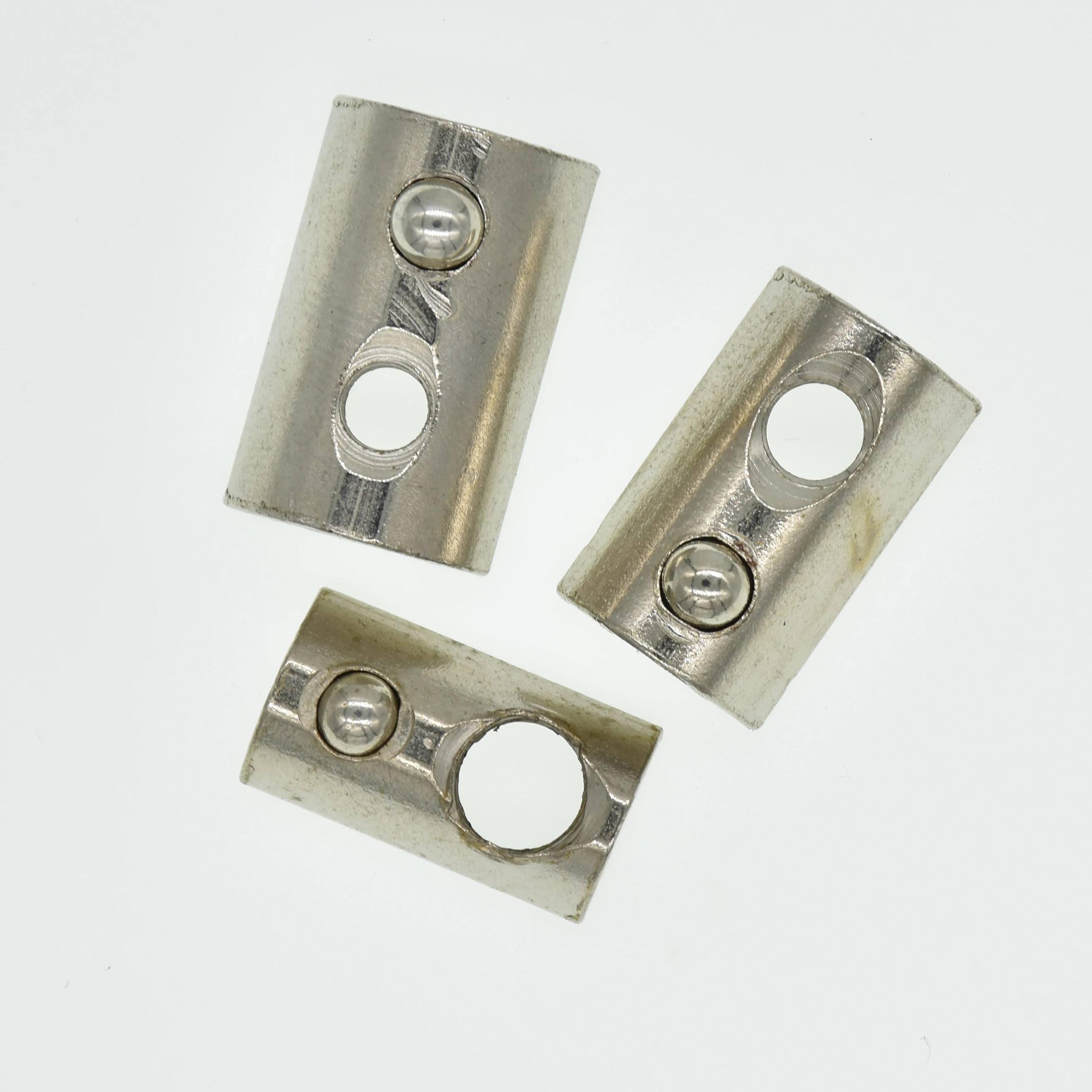 T Spring Nuts 100/50/20pcs Half Round Elasticity Roll-in M3 M4 M5 M6 M8 3030 4040 454 Aluminum Profiles Groove