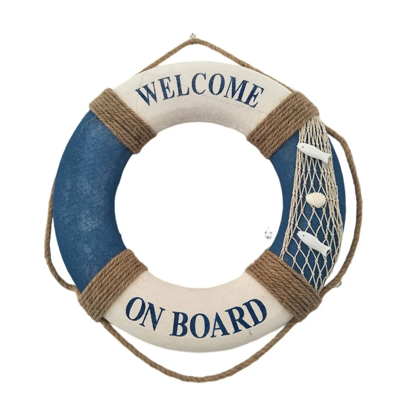Life Buoy Wall Decorations Navy Mediteranean Sea Family Adorment Bar Home Decor Props Nautical Life Ring Wedding Crafts