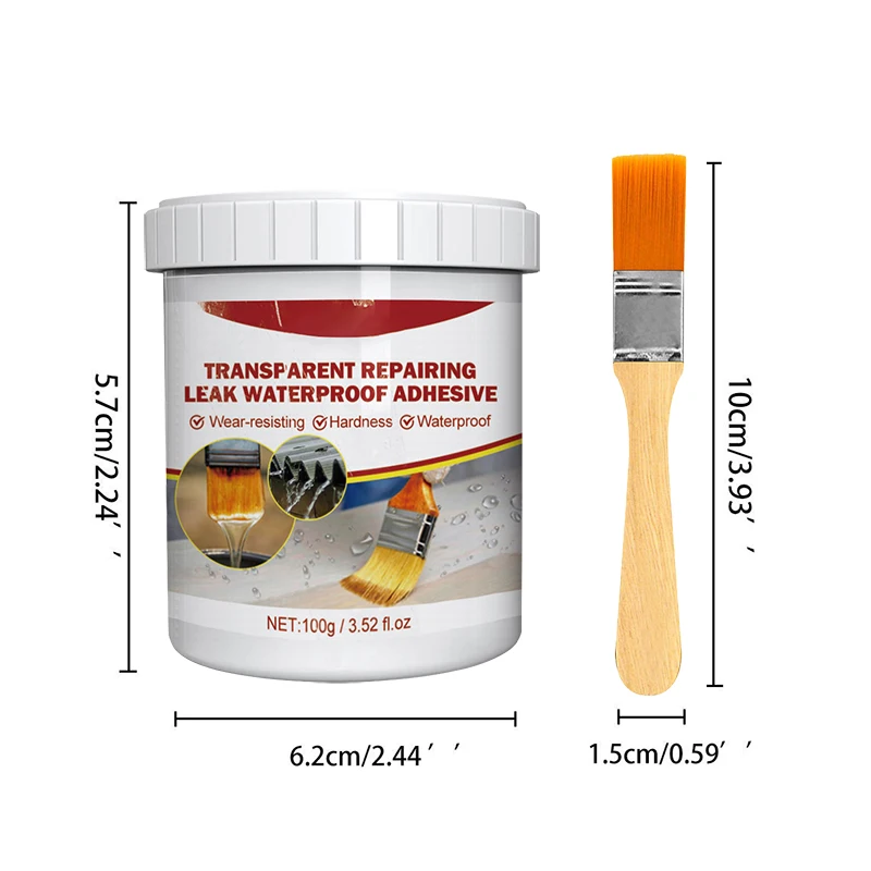 Waterproof Sealant 1/2/3PCS Transparent Leak Proof Adhesive Waterproof Sealant For Tiles Shower Flooring